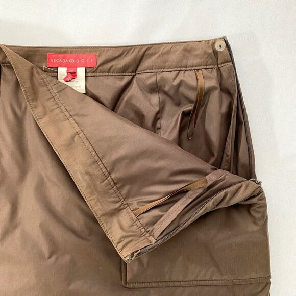 ESCADA GOLF BROWN INSULATED WINTER SKORT - M - Picture 7 of 11